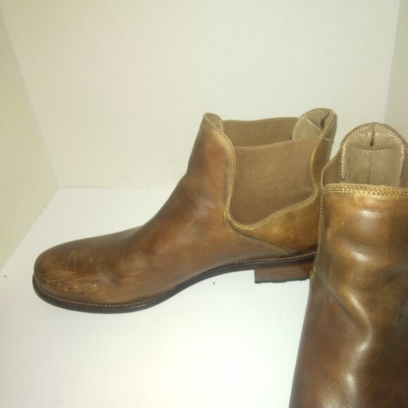 H.S. Trask brown leather chelsea boot size 11.5 main image 4